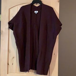 Shirt sleeve sweater cardigan